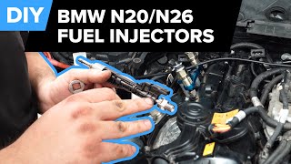 BMW Fuel Injector Replacement DIY BMW F30 328i N20N26 [upl. by Conias]