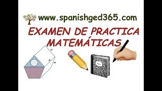 Examen de practica MATEMÁTICAS GED en español [upl. by Tombaugh]