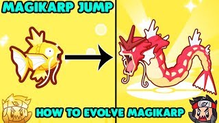 Magikarp Jump  How to Evolve Magikarp into Gyarados Shiny Magikarp amp Shiny Gyarados [upl. by Notyard]