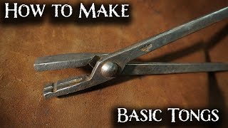 Making Blacksmith Tongs  Blacksmiths Essential Skills [upl. by Remliw]