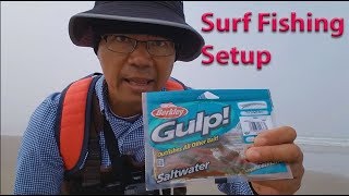 How to setup Gulp Sandworms for surf fishing to catch more fish  Oregon Coast [upl. by Neemsaj70]