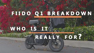 Unboxing Fiido Q1  Seated Electric Scooter Review [upl. by Enilasor]