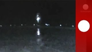 Russia plane crash Shocking video shows Boeing 737 strike the ground and explode [upl. by Melvina]