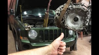 Transmission Removal 2009 Jeep Patriot CVT Automatic JF011e PT1 [upl. by Tacye]