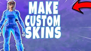 How to Make Custom Fortnite SkinsUse in Game [upl. by Nudnarb244]