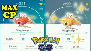 MAX CP AND SHINY MAGIKARP EVOLUTION [upl. by Mariquilla780]