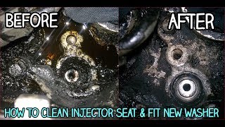 Injector SealWasher Replacement  How To Remove amp Install  DIY [upl. by Htidra695]