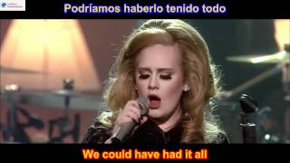 Rolling In The Deep  Adele SUBTITULADO EN INGLES ESPAÑOL LYRICS SUB HD [upl. by Summer]