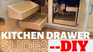 DIY Kitchen Drawers  Slides [upl. by Nuahsad]