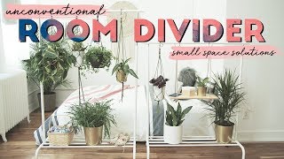 DIY Unconventional Room Divider  Small Space Solutions [upl. by Allicerp]