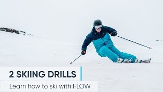 2 Skiing Drills To Help IMPROVE YOUR TECHNIQUE [upl. by Gustie691]