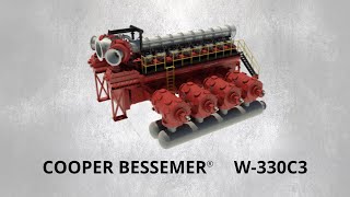 CooperBessemer 16W330C3 Integral EngineCompressor [upl. by Notac]