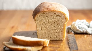 Sourdough Sandwich Bread Full Process Soft Sourdough Loaf [upl. by Llerroj]