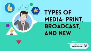 Types of Media Print Broadcast and New Media [upl. by Ennaid]