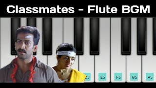 Classmates Malayalam Movie Flute Bgm  Easy Piano Tutorial  Piano Tunes [upl. by Nimesh]