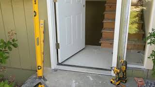 Jeld Wen Front Door Installation  Really crappy products and craftsmanship PART 1 [upl. by Helbon]