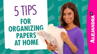 How to Organize Papers amp Documents at Home Part 1 of 10 Paper Clutter Series [upl. by Znerol461]