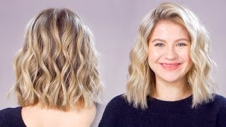 Updated Beachy Waves Short Hair Tutorial [upl. by Eneladgam]