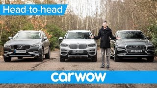 BMW X3 vs Audi Q5 vs Volvo XC60 2018  which is best  HeadtoHead [upl. by Ardnahs]