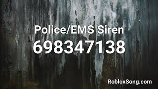 PoliceEMS Siren Roblox ID  Roblox Music Code [upl. by Alyehs]