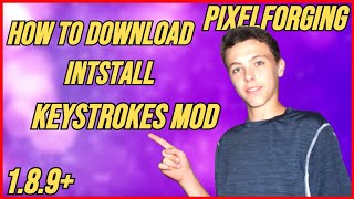 how to download and install keystrokes 189 Minecraft⭐ [upl. by Devaj]