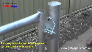 Gate Latch 2 way for round pipe and square [upl. by Hesoj]