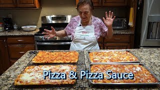 Italian Grandma Makes Pizza and Pizza Sauce [upl. by Allesor708]