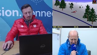 Adam Małysz skacze w Deluxe Ski Jump Komentuje Włodzimierz Szaranowicz zwiastun [upl. by Yolanthe]