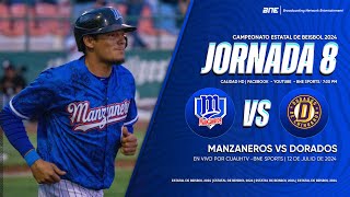 ¡Game3 Dorados vs Manzaneros HD [upl. by Yarased85]