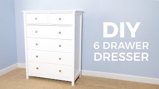 DIY 6 Drawer Tall Dresser  How to Build [upl. by Aima540]