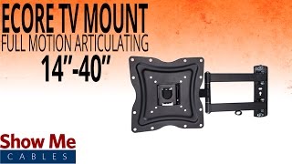 How To Install A Full Motion Articulating TV Mount For TVs Between 14quot To 40quot 17415001 [upl. by Preciosa816]