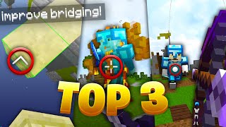 Top 3 BEST Crosshairs For Bridging and PvP in Minecraft [upl. by Ahtis]