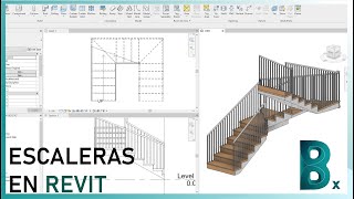 Escaleras en Revit  Escalera por boceto  Revit Práctico [upl. by Goran]