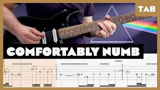 Pink Floyd  Comfortably Numb  Guitar Tab  Lesson  Cover  Tutorial [upl. by Notsag601]