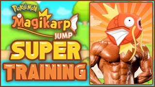 INFINITE TRAINING amp EASY EXP  Pokemon Magikarp Jump  Super Training Tutorial [upl. by Enelrak671]