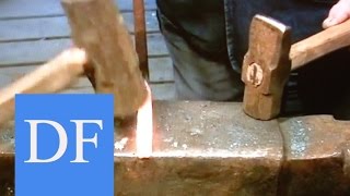 Blacksmithing for beginners Basic Forging 6 [upl. by Ruel]