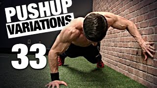 33 Pushup Variations ALL LEVELS [upl. by Nnaeirrac]