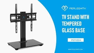 PSTVS04 Table Top TV Stand for 37quot 55quot TVs  PERLESMITH [upl. by Ahsenauj]