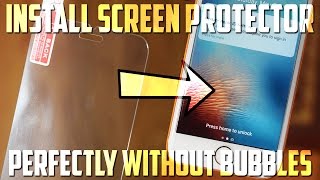 How To Perfectly Install ANY Screen Protector Without Bubbles [upl. by Fennessy708]