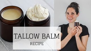 Tallow Balm Recipe  WHIPPED AND SOLID  Bumblebee Apothecary [upl. by Winfred]