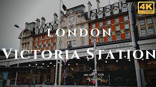 London Victoria Station Walk Through England 4K [upl. by Enyedy]