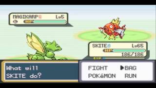 How to catch MagikarpGyarodos in Pokemon Fire Red [upl. by Juback]