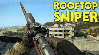 ROOFTOP SNIPER  DayZ Standalone  Ep3 [upl. by Ellerret]