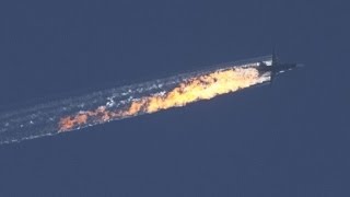 New video shows Russian plane crashing after shot down [upl. by Nosyla]