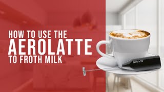 How To Use the AeroLatte To Froth Milk [upl. by Philipp]