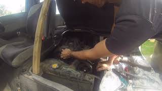 Bosch VE injector pump removal from Mitsubishi L300 Diesel 4D56 [upl. by Rainah]