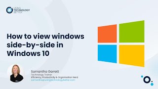 How to View Two Windows SideBySide in Windows 10 [upl. by Lak]