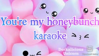 Youre my honeybunch song karaoke video [upl. by Eimar]