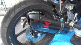 Upgrading my CBR125R  Black Widow exhaust [upl. by Ardnuahsal]