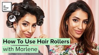 How To Use Hair Rollers  Voluminous Curls [upl. by Aicercal]